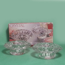 Pair Crystal Candle Holder Perfect for Votive or Tapered Candles by PASARI - £9.15 GBP