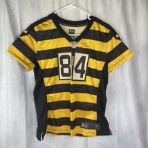 Antonio Brown #84 Steelers NFL Football Jersey Women&#39;s M Nike Bumble Bee Striped - £50.82 GBP