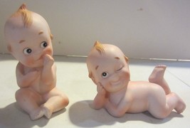 Vintage Lefton Kewpie  and  Winking kewpie dolls - £20.99 GBP