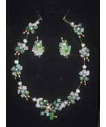 Handmade Balinese Multigem Jewelry Set 16&quot;-18&quot; Necklace &amp; Earrings $200 ... - $659.49 MXN