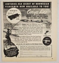 1949 Print Ad Carya-Line Carries Fishing Lines to the Big Ones N. Hollywood,CA - $10.87
