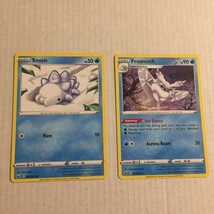 Pokemon 2020 Snom &amp; Frosmoth Cards - £2.21 GBP