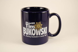 Kankakee IL County Sheriff&#39;s Police Bukowski Ceramic Coffee Mug Cup Illinois - £15.72 GBP