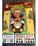 NARUTO SHIPPUDEN Naruto Cats NYCC Comic Con EXCLUSIVE POSTER Bandai Anime - $27.16 CAD