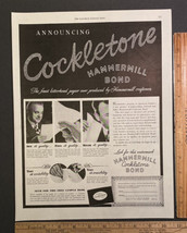 Vintage Print Ad Hammermill Paper Company Cockletone Bond Erie PA 1940s Ephemera - £7.66 GBP