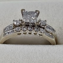 Authenticity Guarantee 
10K White Gold 0.40 TW Princess Diamond Bridal W... - £469.95 GBP