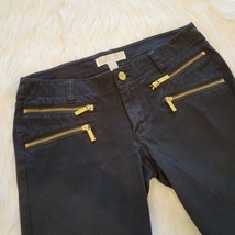Michael Kors Stretch Skinny Low Rise Jeans-Black/Sz 4 - $23.99