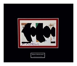 Robert Motherwell Signed Card Museum Framed Ready to Display - £499.78 GBP