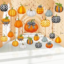 54 Pcs Fall Party Decorations ,Thanksgiving Hanging Swirls Decorations,S... - $14.99