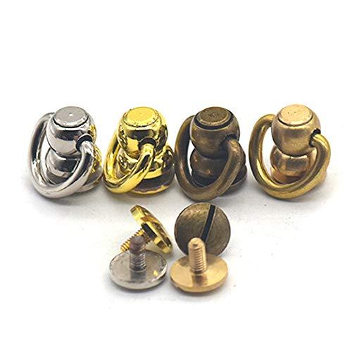 Fujiyuan 10 Pcs 11.5mm Solid Brass D Dee Ring Stud Chain Rope Connector ... - $11.74