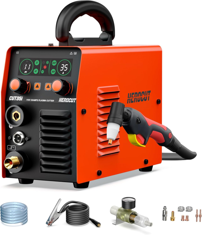 Technology Plasma Cutter, Max Cutting,35Amp Plasma Cutting Machine Cut35... - $237.32