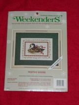 "Festive Goose" Weekenders Counted Cross Stitch Kit #03312 Brand New Sealed - $11.99
