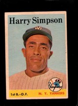 1958 Topps #299 Harry Simpson Vg+ Yankees (Wax) *NY9223 - £3.88 GBP