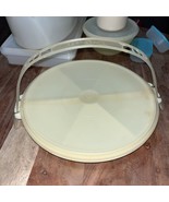 Tupperware Party Susan Vintage Divided Serving Tray Cariolier Handle &amp; S... - $228.84 MXN