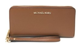 Michael Kors Large Continental Wallet Brown Leather 35T7GTVE7L Wristlet FS Y - £83.87 GBP