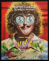 UHF - 16&quot;X20&quot; Original Movie Poster Half Sheet 1989 Weird Al Yankovic - £46.25 GBP