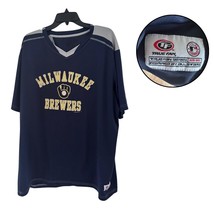 Milwaukee Brewers Men's XXL Blue Gray V-Neck T-Shirt MLB Baseball Fan Tee - $289.69 MXN Milwaukee Brewers Men's XXL Blue Gray V-Neck T-Shirt MLB Baseball Fan Tee - $289.69 MXN