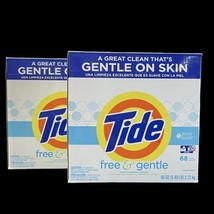 Tide Free &amp; Gentle Powder Laundry Detergent Big 68 Loads 95 oz NEW Lot 2 Boxes - £94.86 GBP