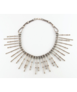 Vintage Traditional Indian Silver Choker Necklace 16.5&quot; 164 gr - £1,851.04 GBP