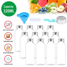 20Pcs 11 Oz. Empty Plastic Juice Bottles Tamper Evident Caps Leak Proof ... - £44.06 GBP