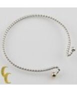 Sterling Silver and 14K Yellow Gold Spiral Cable Bracelet 6.25" - $12,380.04 MXN