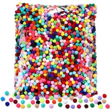 4000 Pcs Pom Poms For Crafts, Assorted 1Cm Pompoms Mini Diy Multicolor P... - $33.99