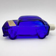 1960 Vintage USSR Bottle Flask Flacon Car for Perfume Cobalt Glass Rally - $51.00
