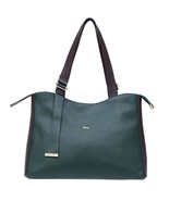 Bruno Rossi Italian Made Dark Green Pebbled Leather Large Carryall Tote ... - $6,360.96 MXN