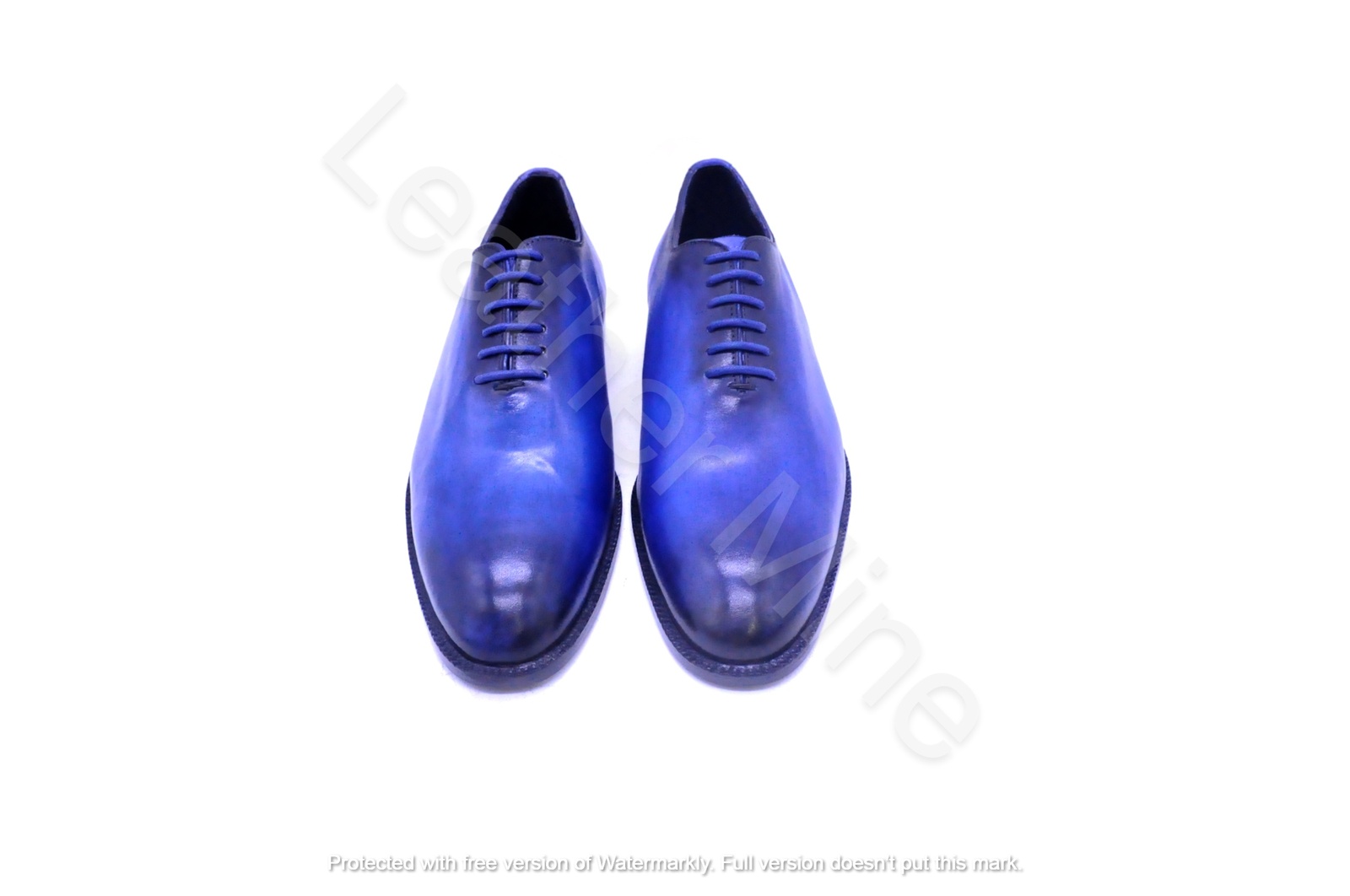 Handmade Men's Blue Patina Leather Oxfords Formal Shoes, Best Dress Shoes Men