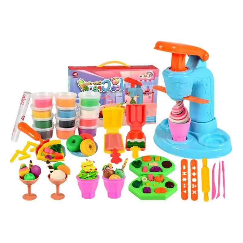 Modeling Clay Rich Kit Noodle Maker Ice Cream Party Play Food Set For Kids - £18.13 GBP+