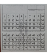 6 Sheets TREASURE ISLAND Hotel Casino Original Keno Playing Game Sheet L... - €5,13 EUR