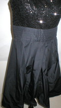 New Womens NWT Dress 14 Ralph Lauren Sequin Black Designer Strapless Str... - $394.02