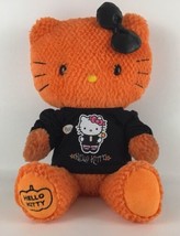 Build a Bear Hello Kitty Halloween Pumpkin Orange 19” Stuffed Plush Cat BABW - £277.01 GBP