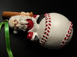 Avon Gift Collection Christmas Ornament 1996 Santa Sports Baseball Original Box - $6.99