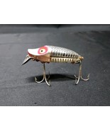 Vintage Heddon River Runt Spook Sinker Fishing Lure Silver Black Red - $20.01 CAD