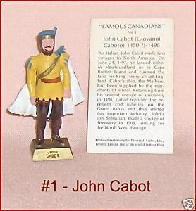 Primary image for Famous Canadians John Cabot With Information Card