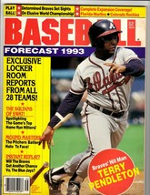 VINTAGE 1993 Baseball Forecast Magazine Terry Pendleton Braves - £11.66 GBP