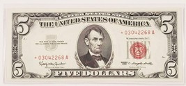 1963 United States STAR Note FR 1536* Gem Uncirculated Condition - $98.90