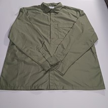 Old Navy Men's Cotton Blend Snap Button Green Lightweight Long Sleeve Shirt XL image 14