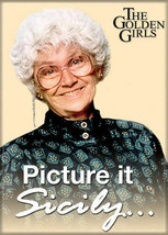 The Golden Girls TV Series Sophia Picture It Sicily .. Photo Refrigerator Magnet - £3.07 GBP