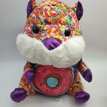 Good Stuff Plush Hamster with doughnut Sprinkles  Purple Stuffed 13&quot; Easter - $11.88