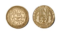 2013 AINA American Israel Numismatic Association medal token, Shekel Pro... - $3.49