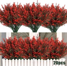Recutms 20 Bundles Artificial Fall Flowers No Fade Faux Autumn Plants,, ... - $42.50 CAD