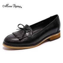 Women Leather Loafers Slip-on Casual Hand-made Comfort Pointed Toe Shoes For Off - £143.69 GBP