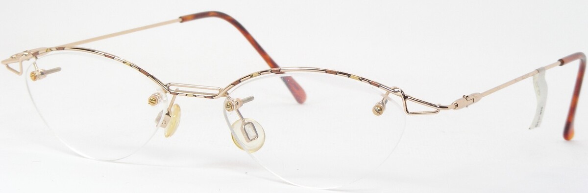 Vintage LB-line 6424.01 Oro / Multicolor Único Raro Gafas 48-17-142mm - $58.26