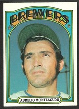 Milwaukee Brewers Aurelio Monteagudo 1972 Topps Baseball Card #458   - £1.00 GBP