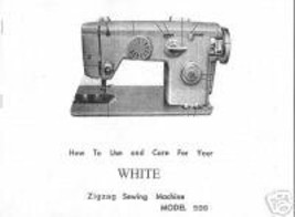 White 599 Sewing Machine Owner Manual L - $15.99