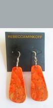 NEW Rebecca Minkoff 14K Gold filled Fiery dangle drop earrings Pierced Ears - £7.03 GBP