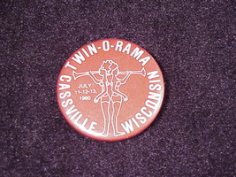 1980 Twin-O-Rama Cassville, Wisconsin Pinback Button, Pin - £4.74 GBP