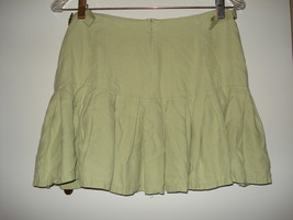 Da-Nang 100% Silk Green Mini Skirt Size Small New With Tags Pleated  - $20.00